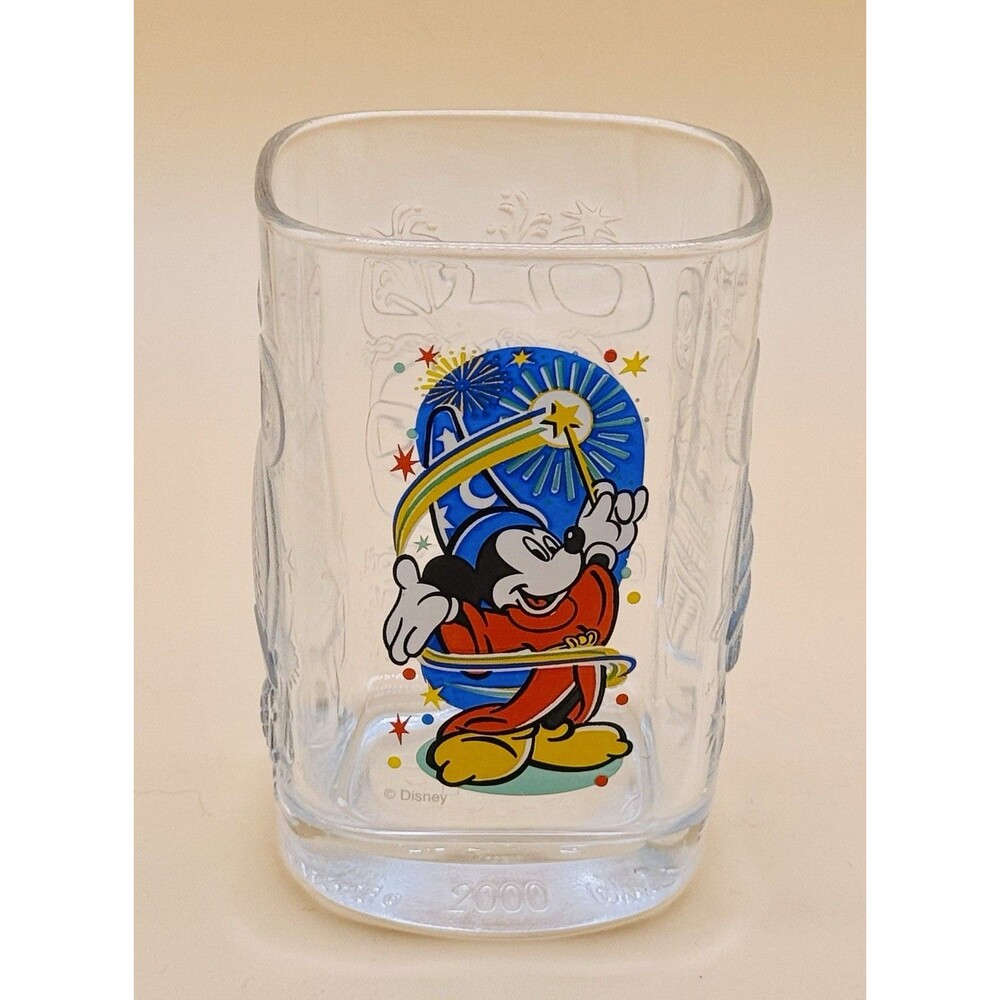 McDonalds Walt Disney World Celebration 2000 Glass Cups - Set of 4 VGC